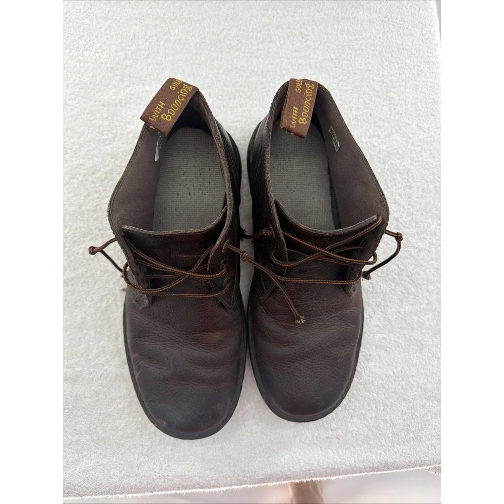 Dr Martens Sussex Black Pebbled Leather Slip Resistant Chukka Boots Sz 12 /EU 46